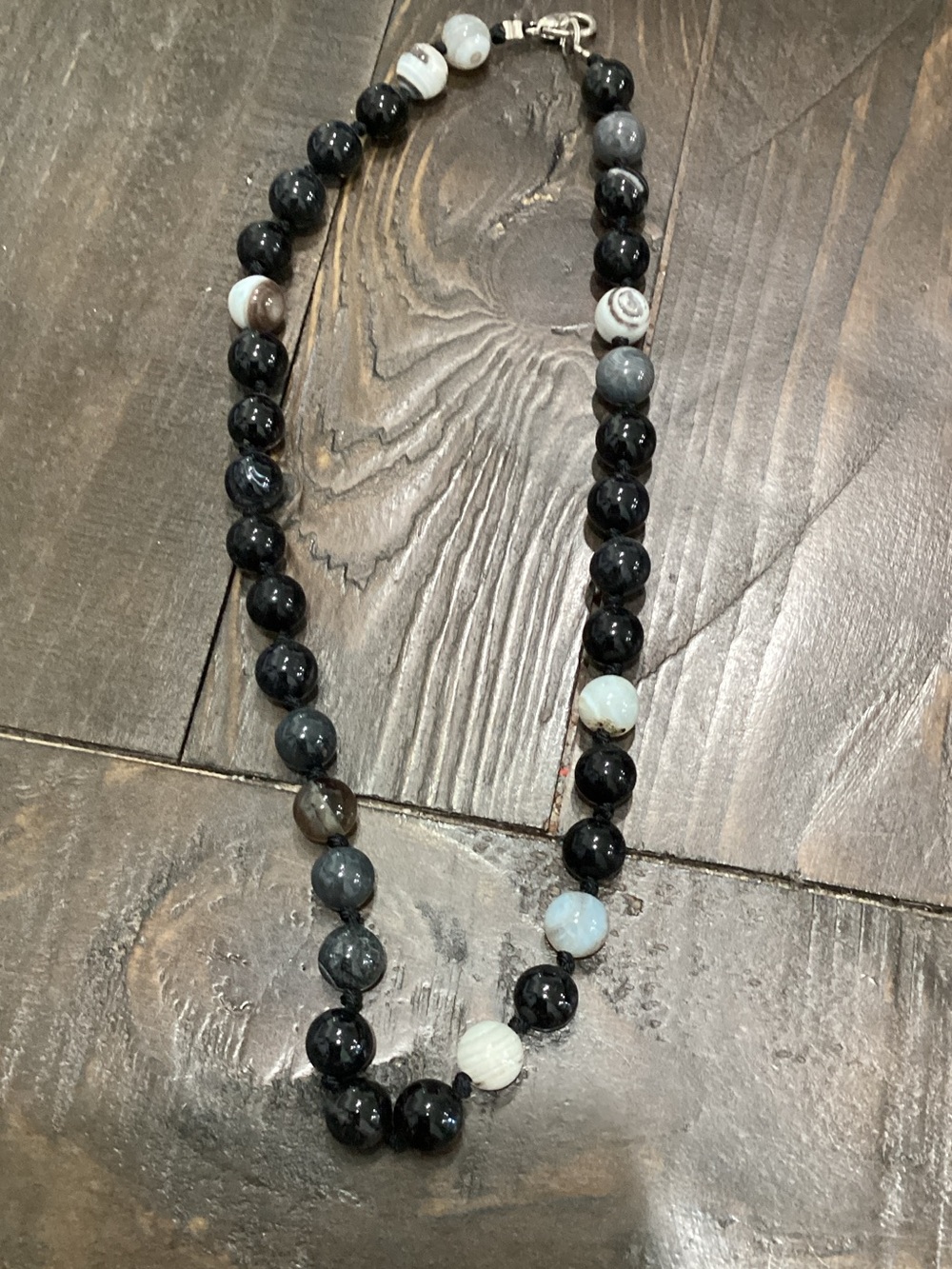 Black‎ and Gray Beaded Necklace - Unbranded Women's Jewelry